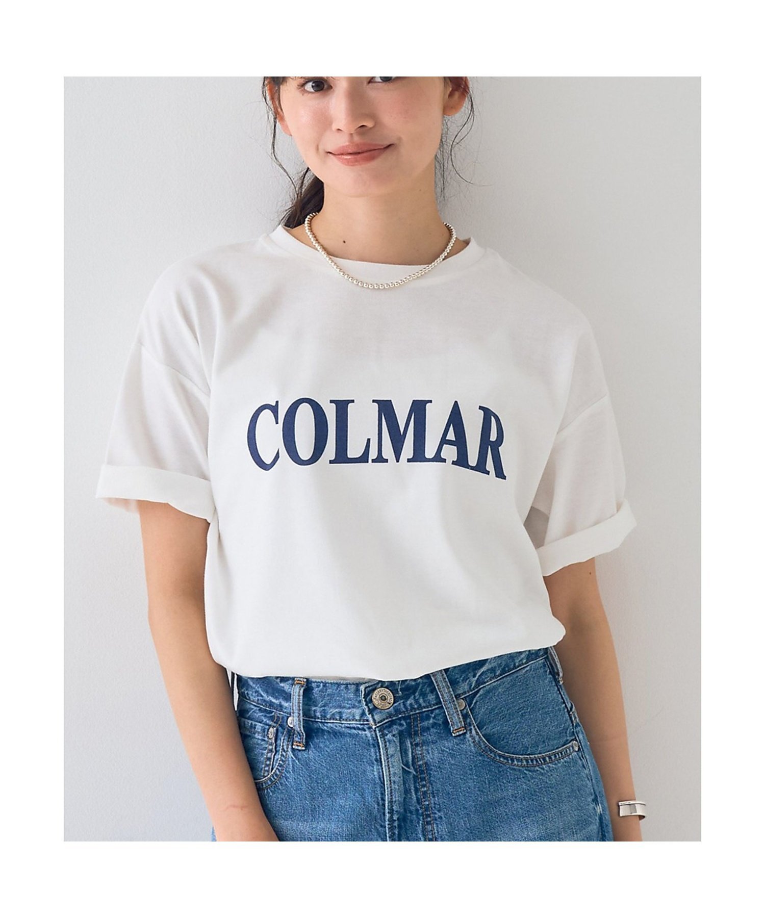 Rouge vif la cle ロゴTシャツ COLMAR ルージュ・ヴィフ ラクレ トップス カットソー・Tシャツ ブラウン ネイビー