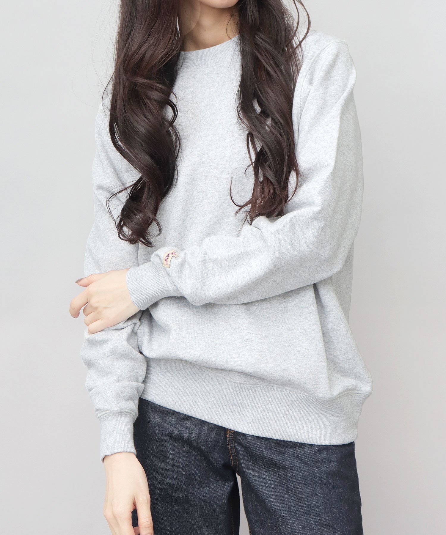Goodwear Goodwear グッドウェア 長袖 クルーネック トレーナー USAコットン エー.エム.エス. トップス スウェット・トレーナー グレー ブラック【送料無料】