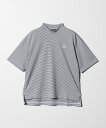 UNITED ARROWS GOLF ウィメンズ マイクロボーダー モックネック シャツ ユナイテッドアローズ スポーツ・アウトドア用品 ゴルフグッズ ネイビー グレー【送料無料】