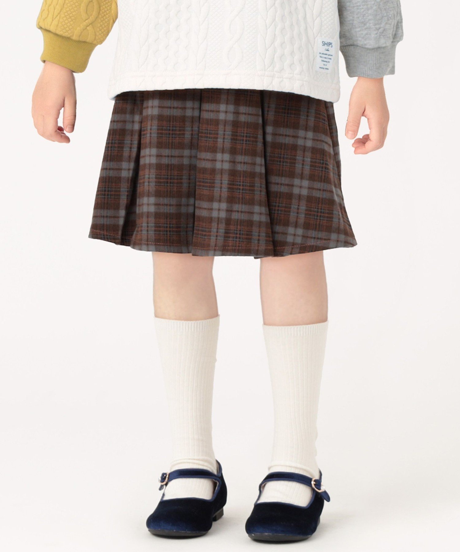 SHIPS Colors SHIPS Colors:100~140cm /＜洗濯機可能＞ リンク チェック スカート シップス スカート ..