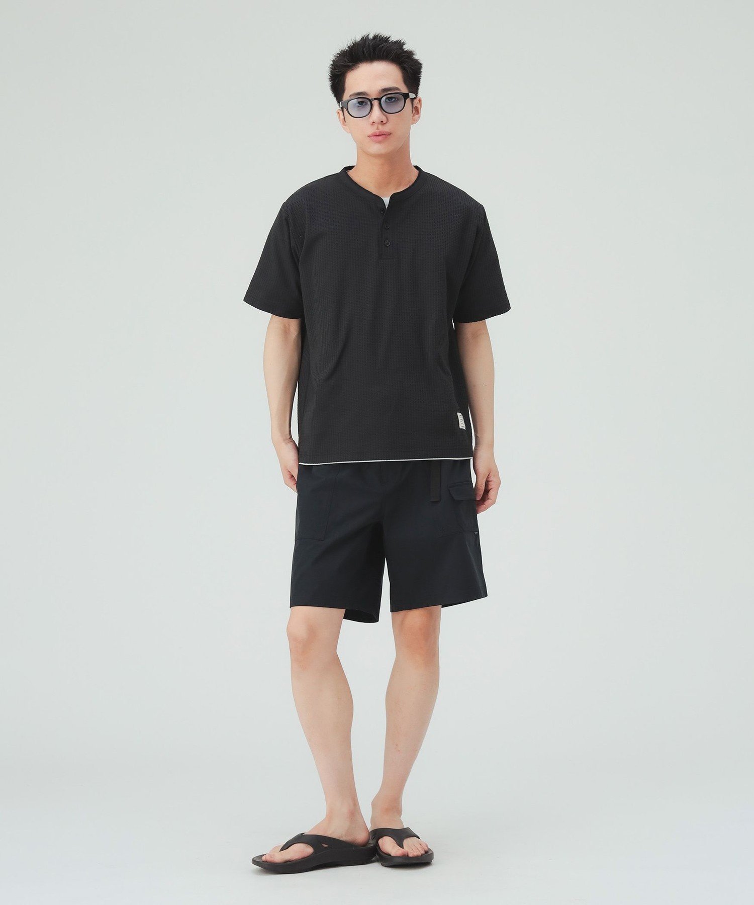 BEAMS HEART MEN クイック ドライ ショーツ(水陸両用) ビームス ハート パンツ その他のパンツ ブラック ネイビー【送料無料】