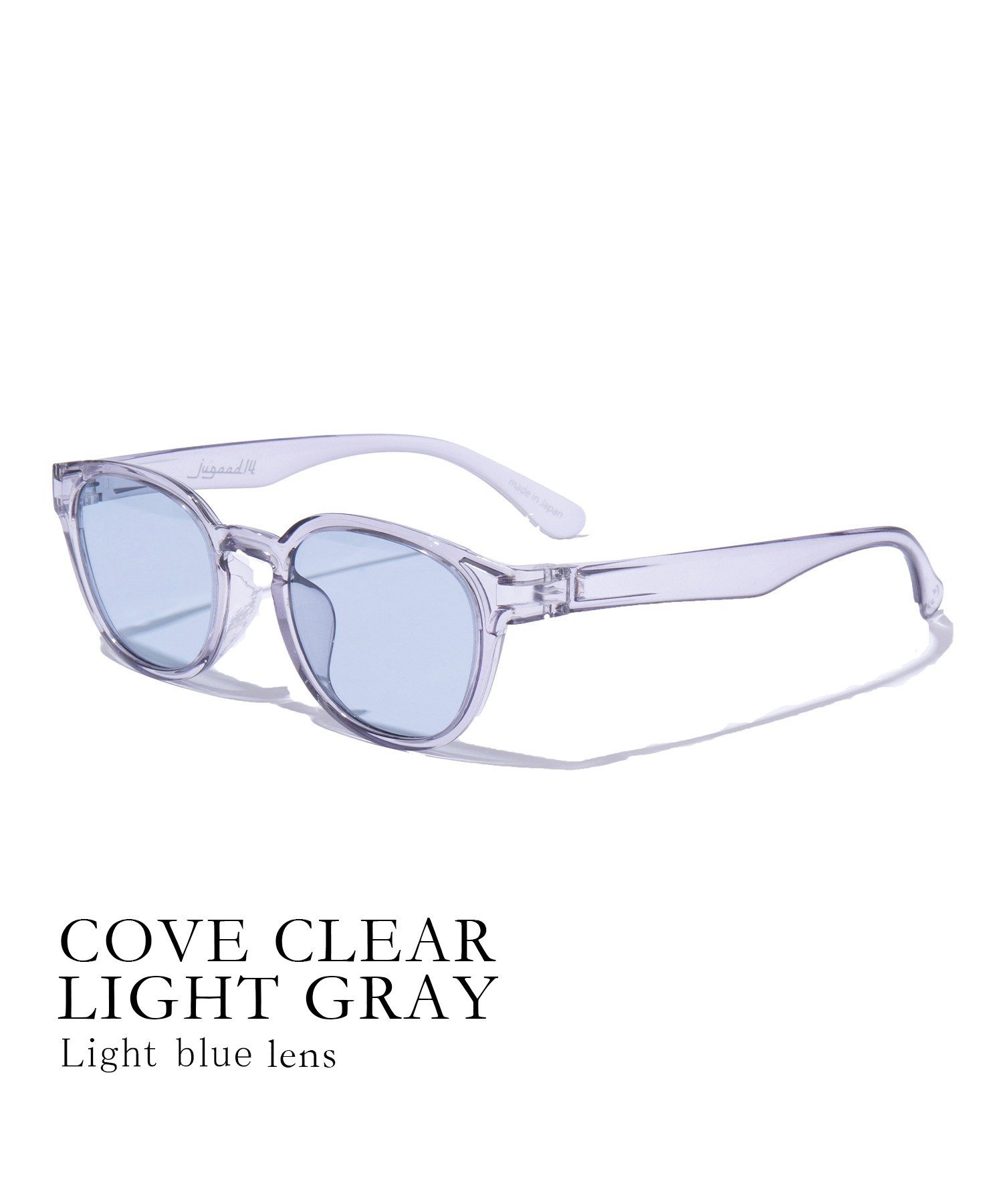 jugaad14 Jugaad14/【COVE】 CLEAR light greyフレーム サングラス セットアップセブン ファッション雑貨 サングラス グレー【送料無料】