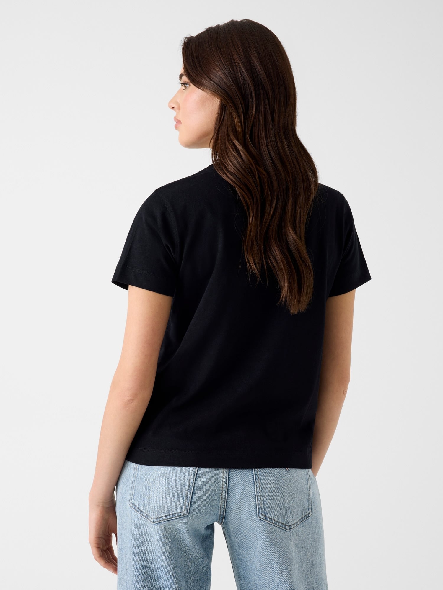 GUESS/(W)SEQUINS Logo Tee Tシャツ ロゴTシャツ ゲス トップス カットソー・Tシャツ ブラック ホワイト