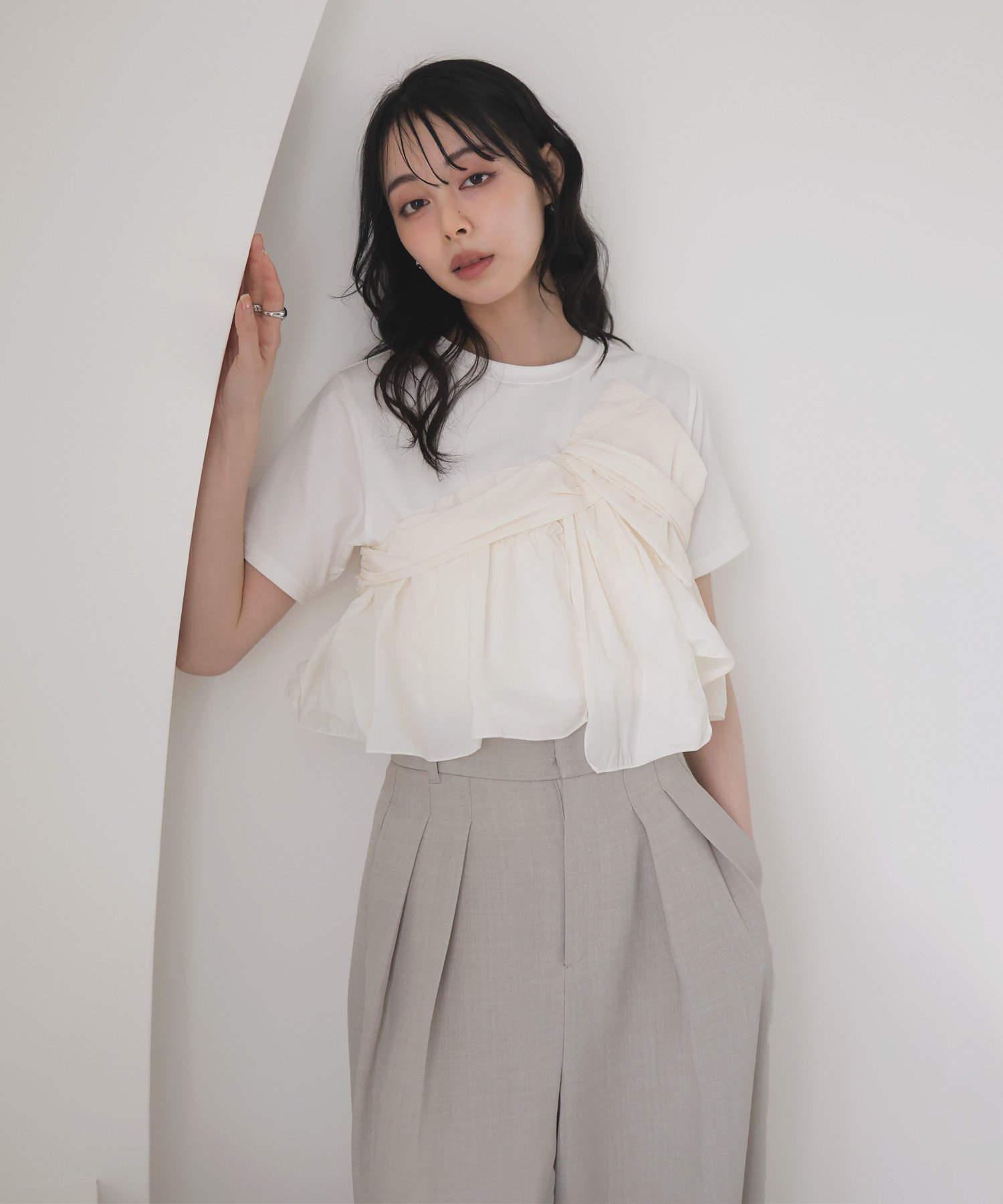 楽天市場】デニム ビスチェ（カラーホワイト）（Tシャツ・カットソー