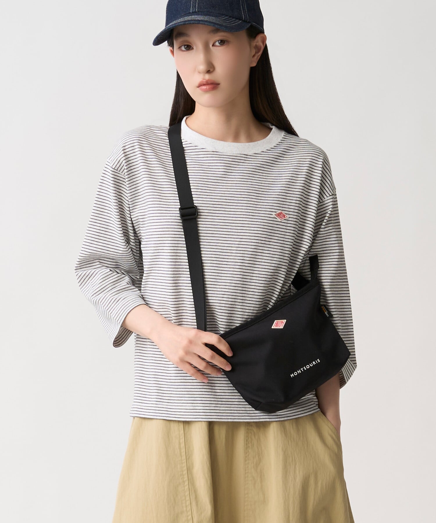 Bshop DANTON ｜ コーデュラナイロン ショルダーバッグ MONTSOURIS UNISEX ビショップ バッグ ショルダーバッグ ブラック ブルー