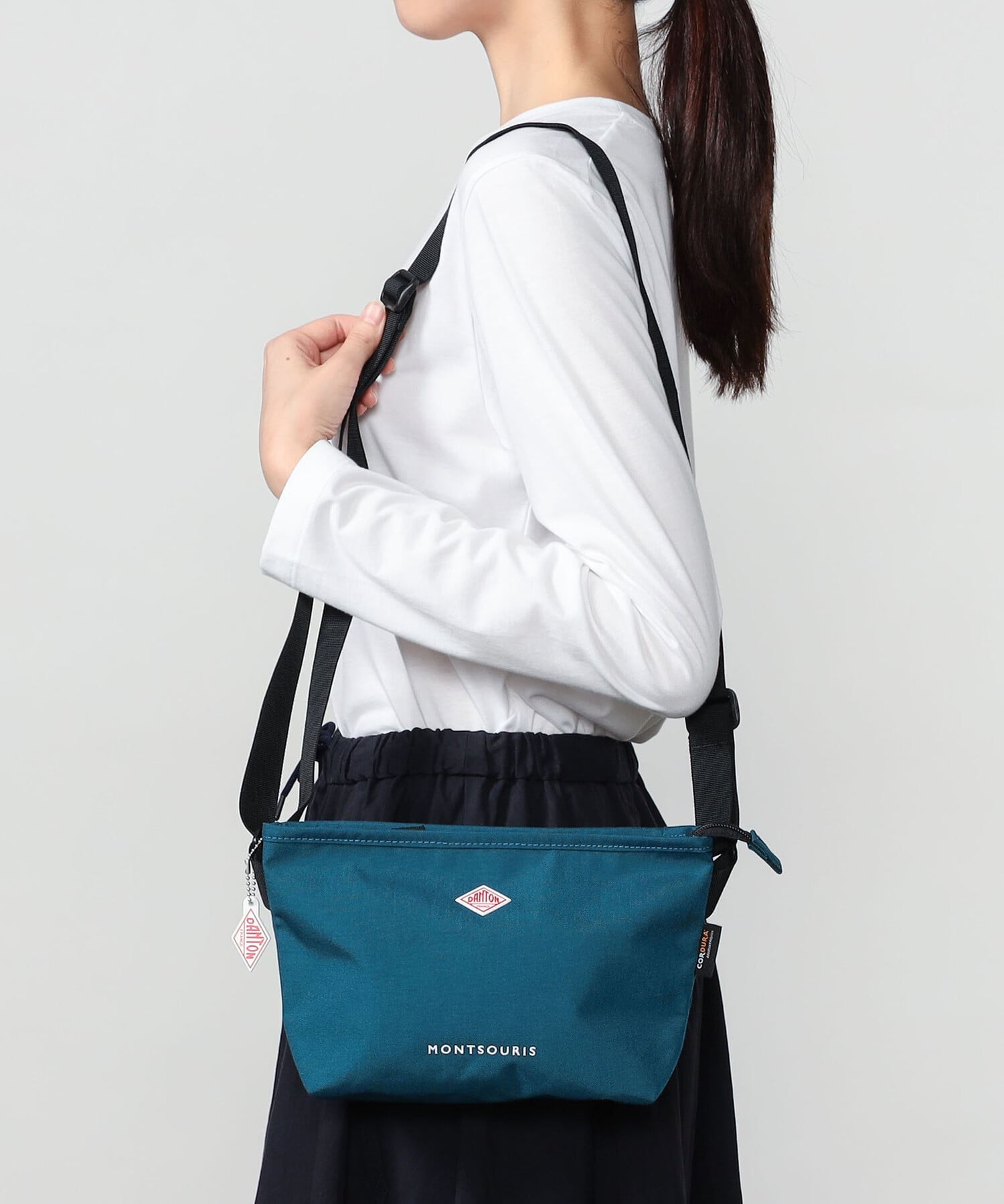 Bshop DANTON ｜ コーデュラナイロン ショルダーバッグ MONTSOURIS UNISEX ビショップ バッグ ショルダーバッグ ブラック ブルー
