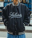 サブサエティ スタジャン メンズ 【SALE／50%OFF】Subciety NYLON STADIUM JKT サブサエティ ジャケット・アウター スタジャン・スカジャン ブラック ブラウン グリーン【送料無料】