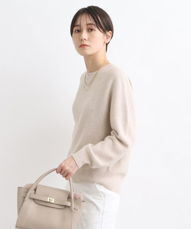 楽天Rakuten Fashion【SALE／40％OFF】INDIVI 【洗える/日本製/トレンド!】ラメ入りヘアリーニット インディヴィ トップス ニット ベージュ パープル ブルー グレー【送料無料】