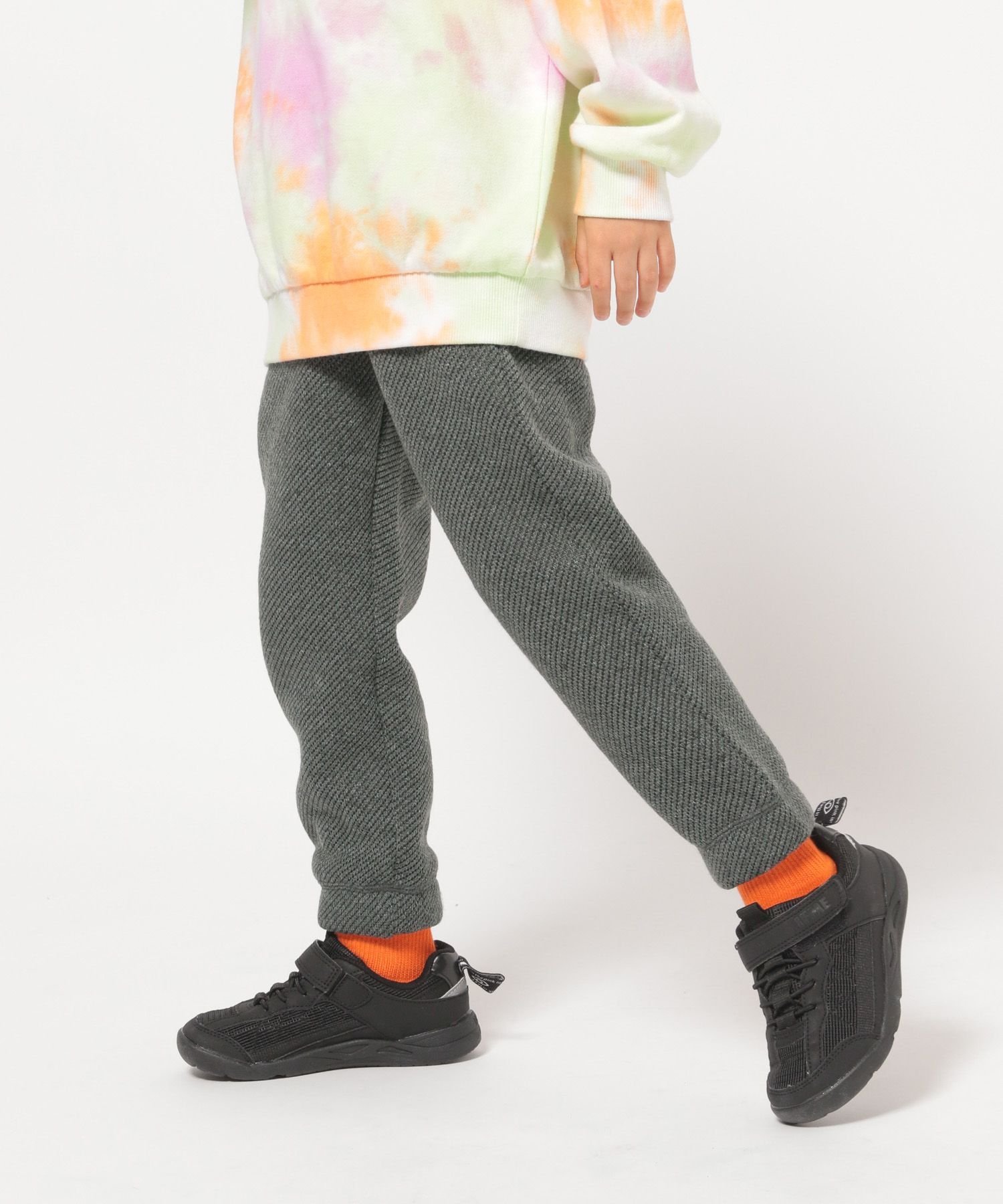 【SALE／20%OFF】BAYFLOW ニットフリースジョグパンツ KIDS ベイフロー パンツ ジャージ・スウェットパンツ グレー ブラック ブラウン