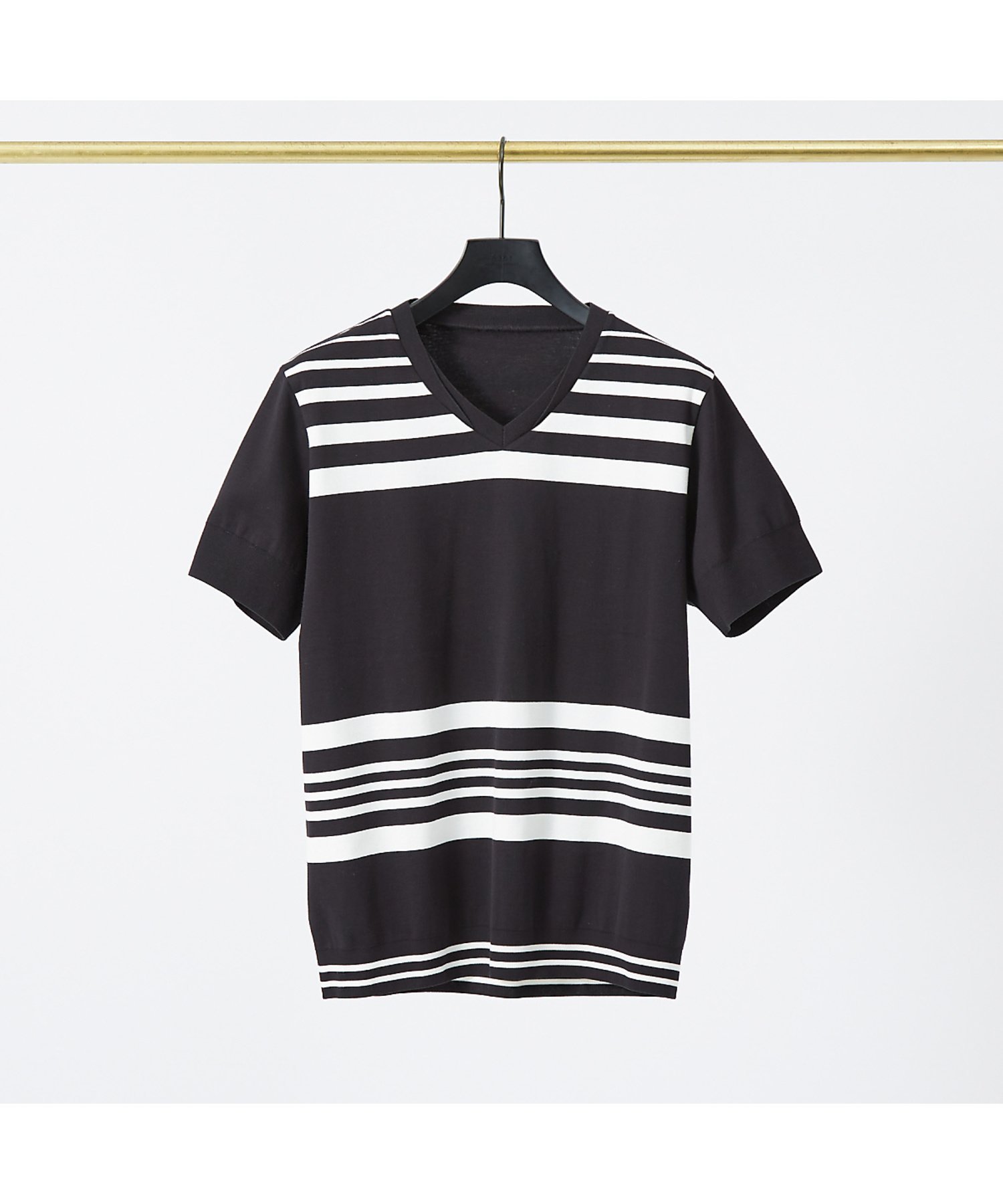 【SALE／30%OFF】5351POUR LES HOMMES 【定番人気】セーターマシーン Vネック ニットTシャツ ゴーサンゴーイチプールオム トップス ニット レッド ホワイト ブラック【送料無料】