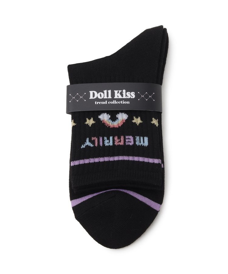 【SALE／20%OFF】Doll Kiss レインボーソックス エスペランサ 靴下・レッグウェア 靴下 ブラック
