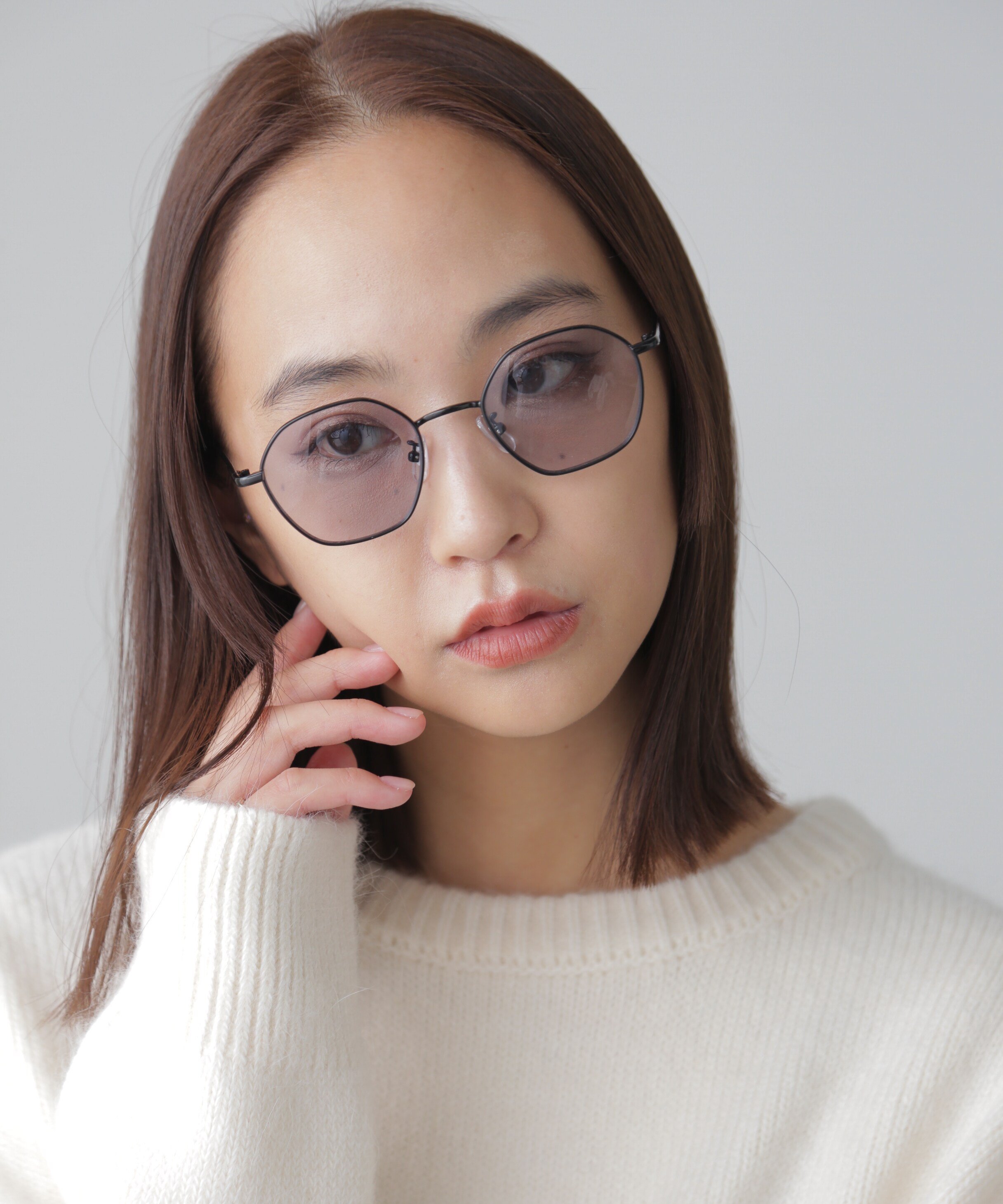 【SALE／50%OFF】FREE'S MART 細フレームサングラス フリーズ マート ファッション雑貨 その他のファッション雑貨 ブラック シルバー