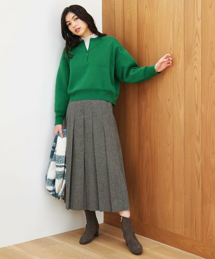 【SALE/30%OFF】any FAM 【手洗い可/ウエストゴム】タックワイドパンツ エニィファム パンツ その他のパンツ グレー【送料無料】 【SALE/30%OFF】any FAM 【手洗い可/ウエストゴム】タックワイドパンツ エニィファム パンツ その他のパンツ グレー【送料無料】