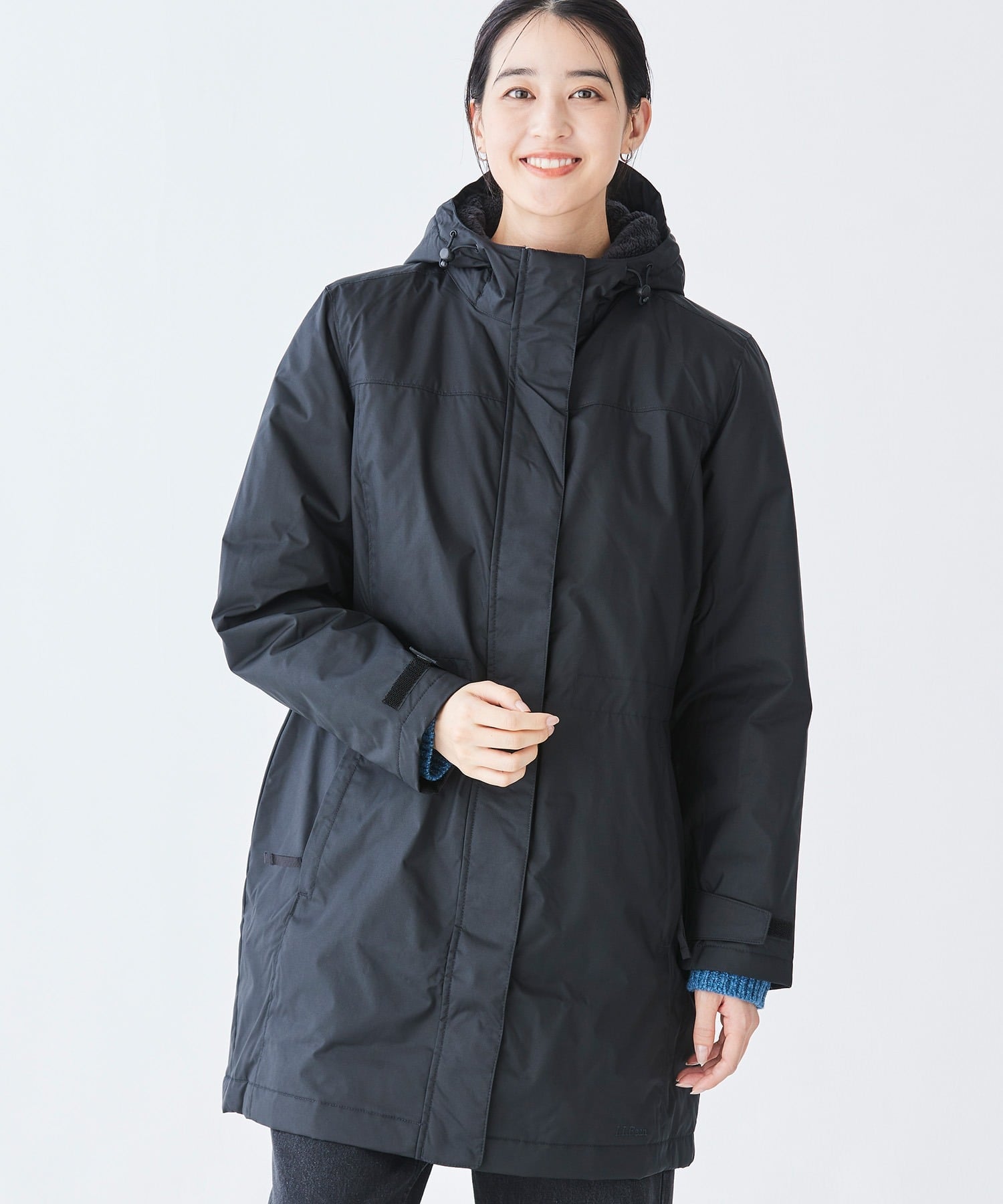 L.L.Bean ウィンター ウォーマー コート 米国フィット プチ エルエルビーン ジャケット アウター その他のジャケット アウター ブラック【送料無料】