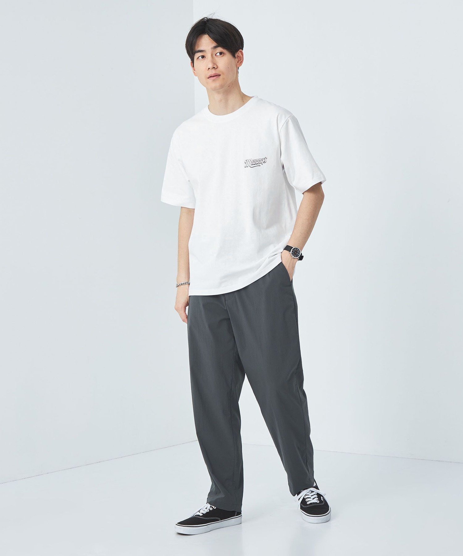 【SALE／60%OFF】UNITED ARROWS green label relaxing 【別注】＜UNIVERSAL OVERALL*Manny's＞GLR MAN Tシャツ ユナイテッドアローズ アウトレット トップス カットソー・Tシャツ ホワイト