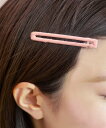 【SALE/20%OFF】Fun&Daily F&D : ロールヘアクリップ ファンアンドデイリー ヘアアクセサリー バレッタ・ヘアクリップ・ヘアピン ピンク