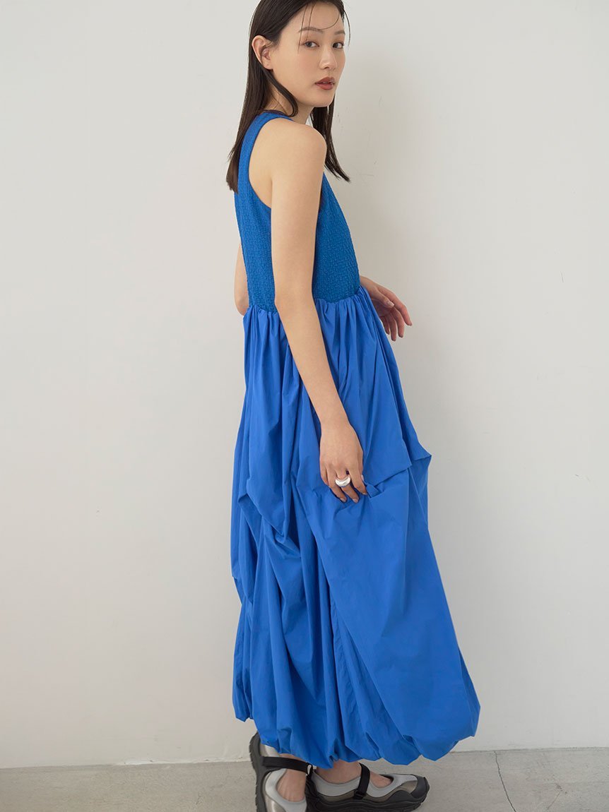 【SALE／50%OFF】emmi 膨れジャガードカットドッキングワンピース エミ ワンピース・ドレス ワンピース ホワイト【送料無料】