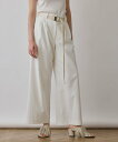 GRACE CONTINENTAL ストレッチワイドパンツ グレースコンチネンタル パンツ その他のパンツ カーキグリーン グリーン ホワイト ブラック【送料無...