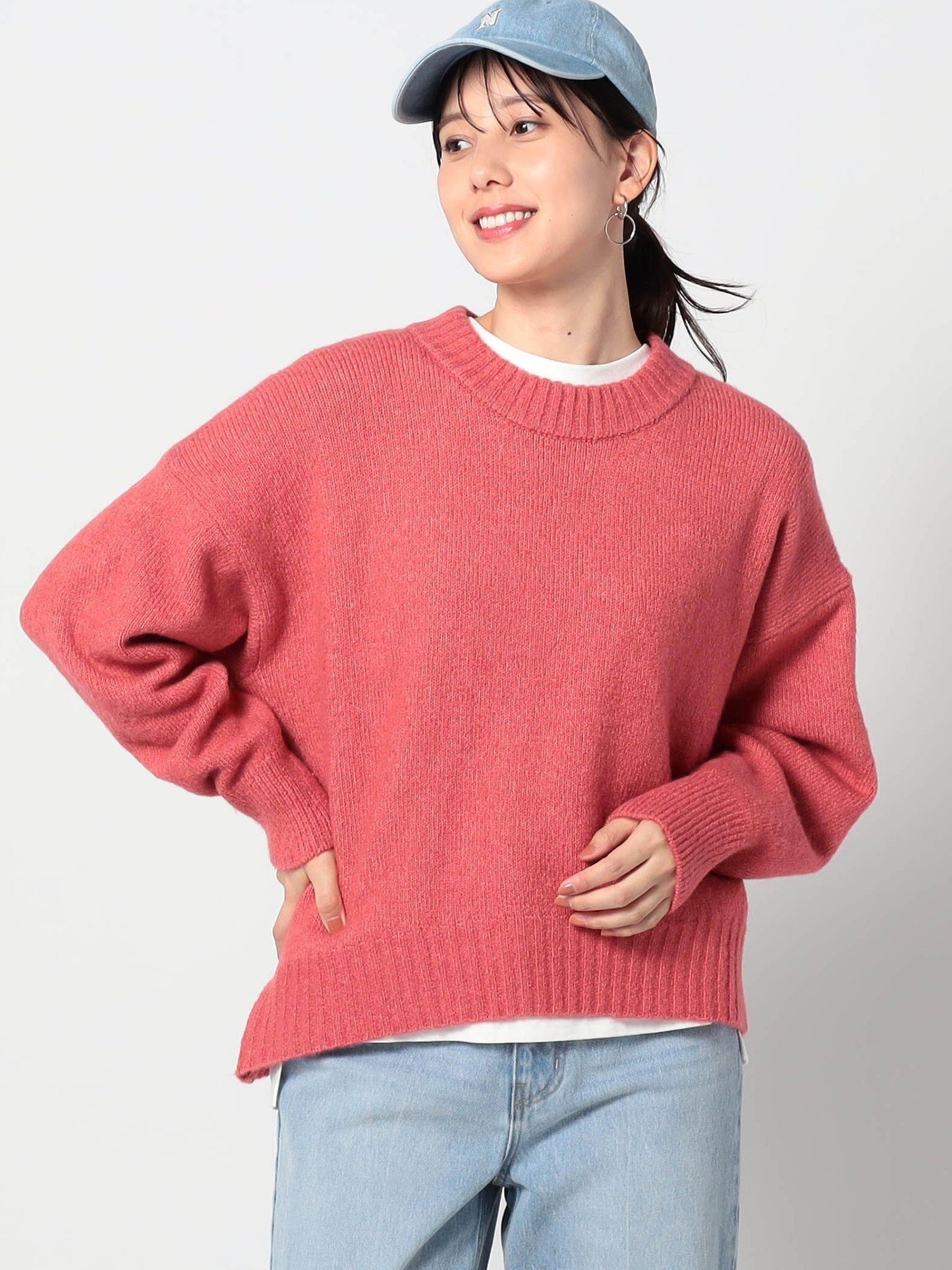 【SALE／30%OFF】Grand PARK NICOLE ショートクルーネックニット ニコル トップス ニット グリーン グレー ピンク【送料無料】