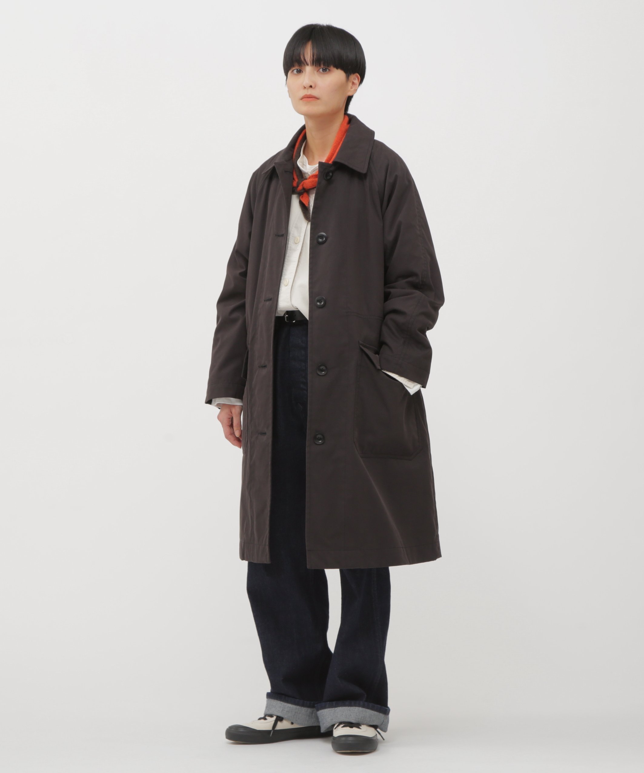 MHL. CANTON DENIM TROUSERS マーガレット・ハウエル パンツ その他のパンツ ネイビー