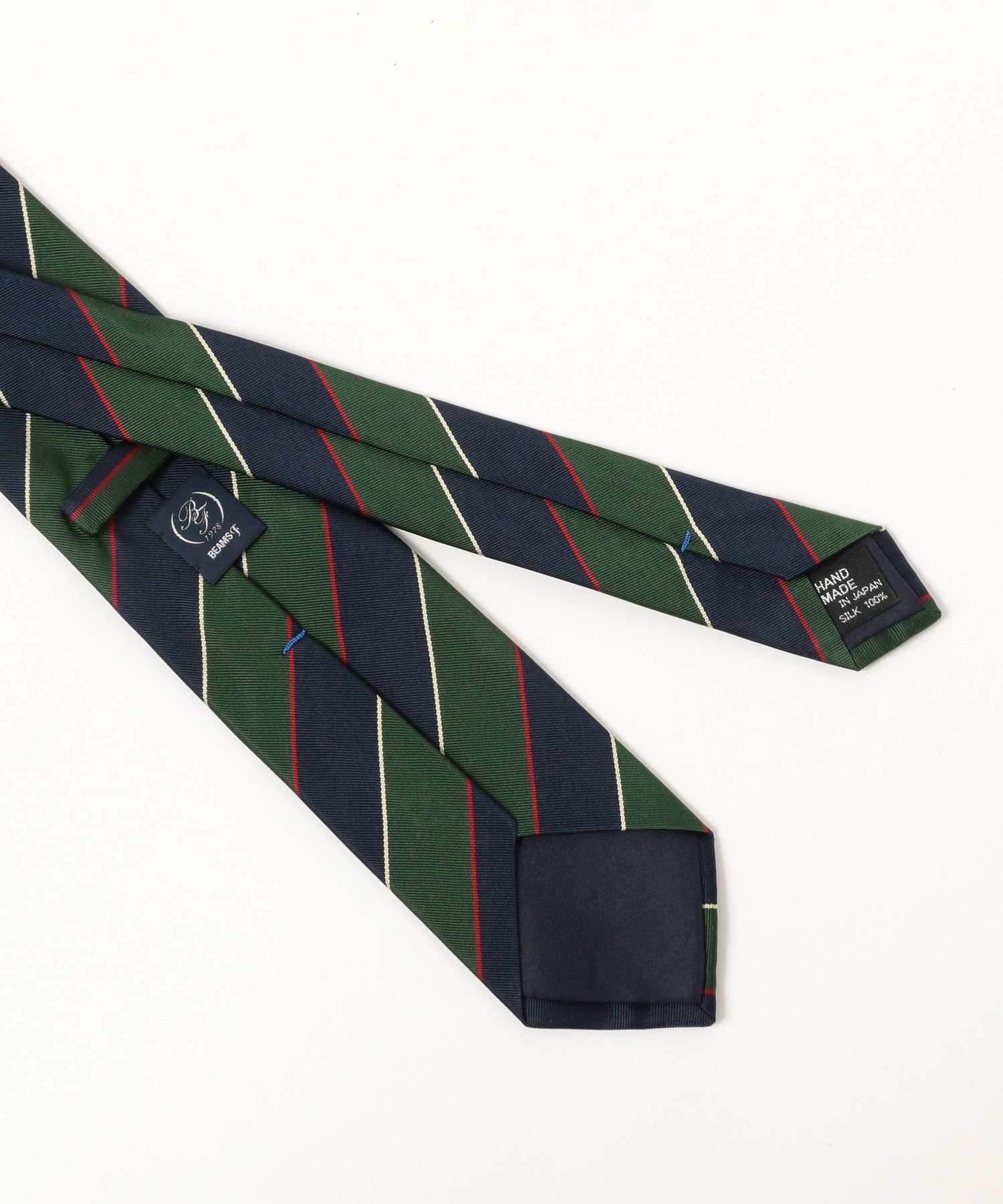 BEAMS F シルク ストライプ ネクタイ ビームス メン スーツ・フォーマル ネクタイ・蝶ネクタイ ネイビー【送料無料】