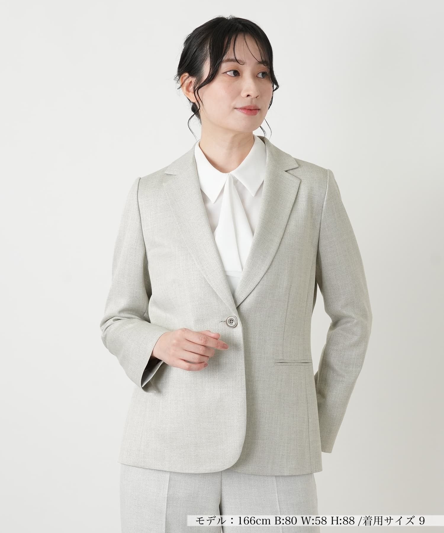 Leilian ラメブレザー【ROCHAS Premiere】 レリアン ジャケット・アウター テーラードジャケット・ブレザー