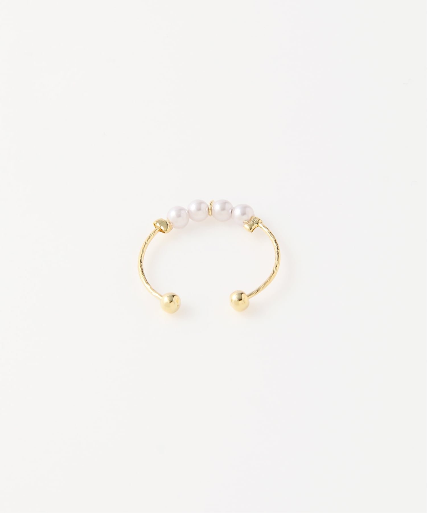 FReePLACe FReePLACe/(W)パールリング ミニョントレフル ルームヨンマルサンセレクティッド アクセサリー・腕時計 リング・指輪 ゴールド シルバー