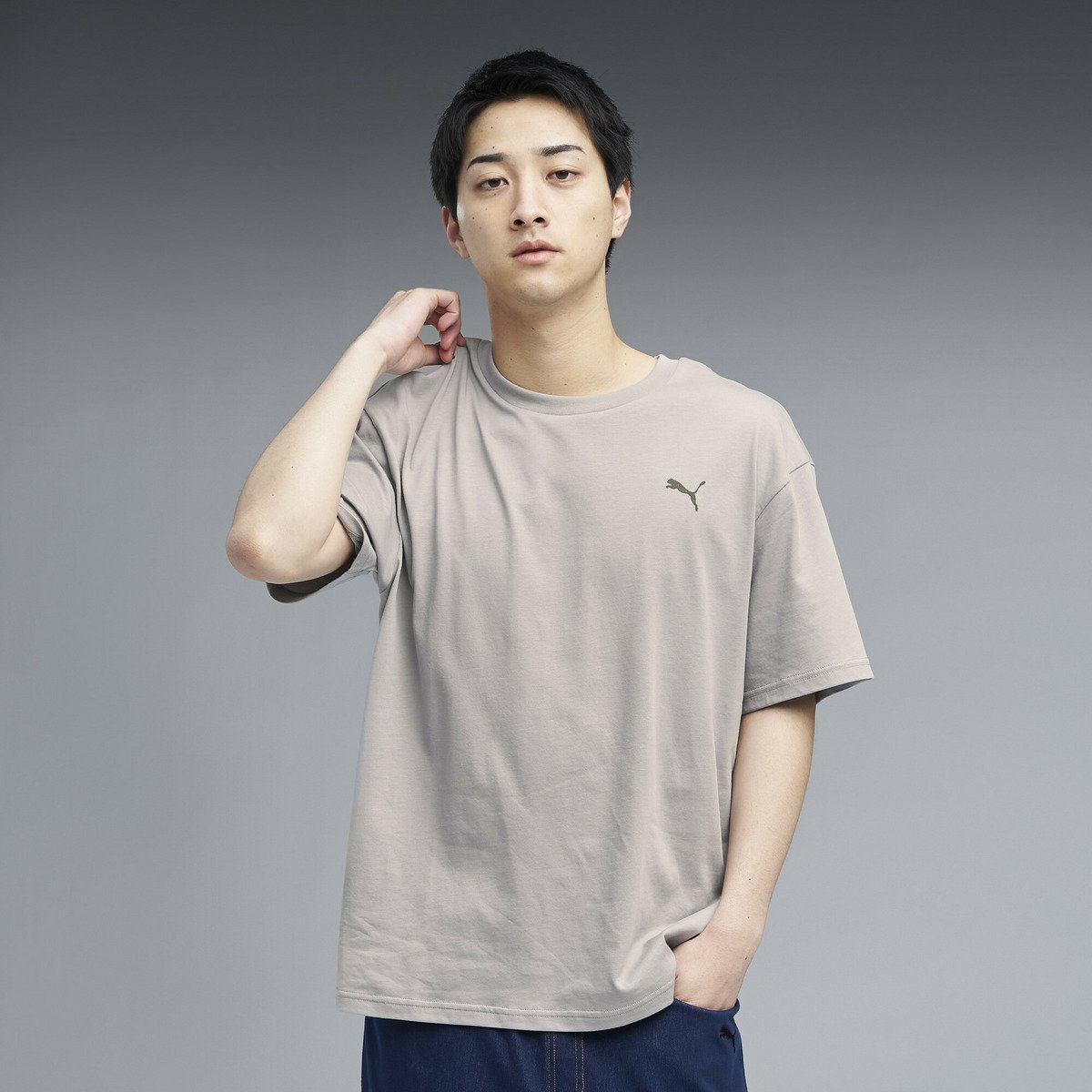 【SALE／30%OFF】PUMA メンズ ESS エレベーテッド MX フットボール 半袖 Tシャツ ESS ELEVATED MX FOOTBALL TEE プーマ トップス カットソー・Tシャツ グレー