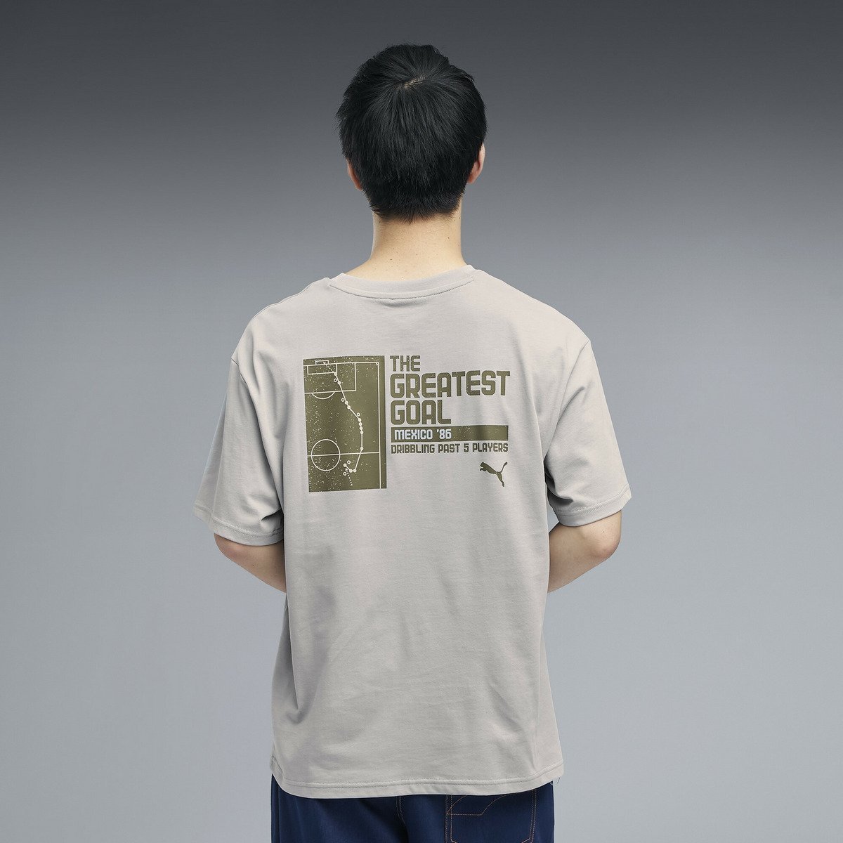 メンズ ESS エレベーテッド MX フットボール 半袖 Tシャツ ESS ELEVATED MX FOOTBALL TEE プーマ トップス カットソー・Tシャツ グレー