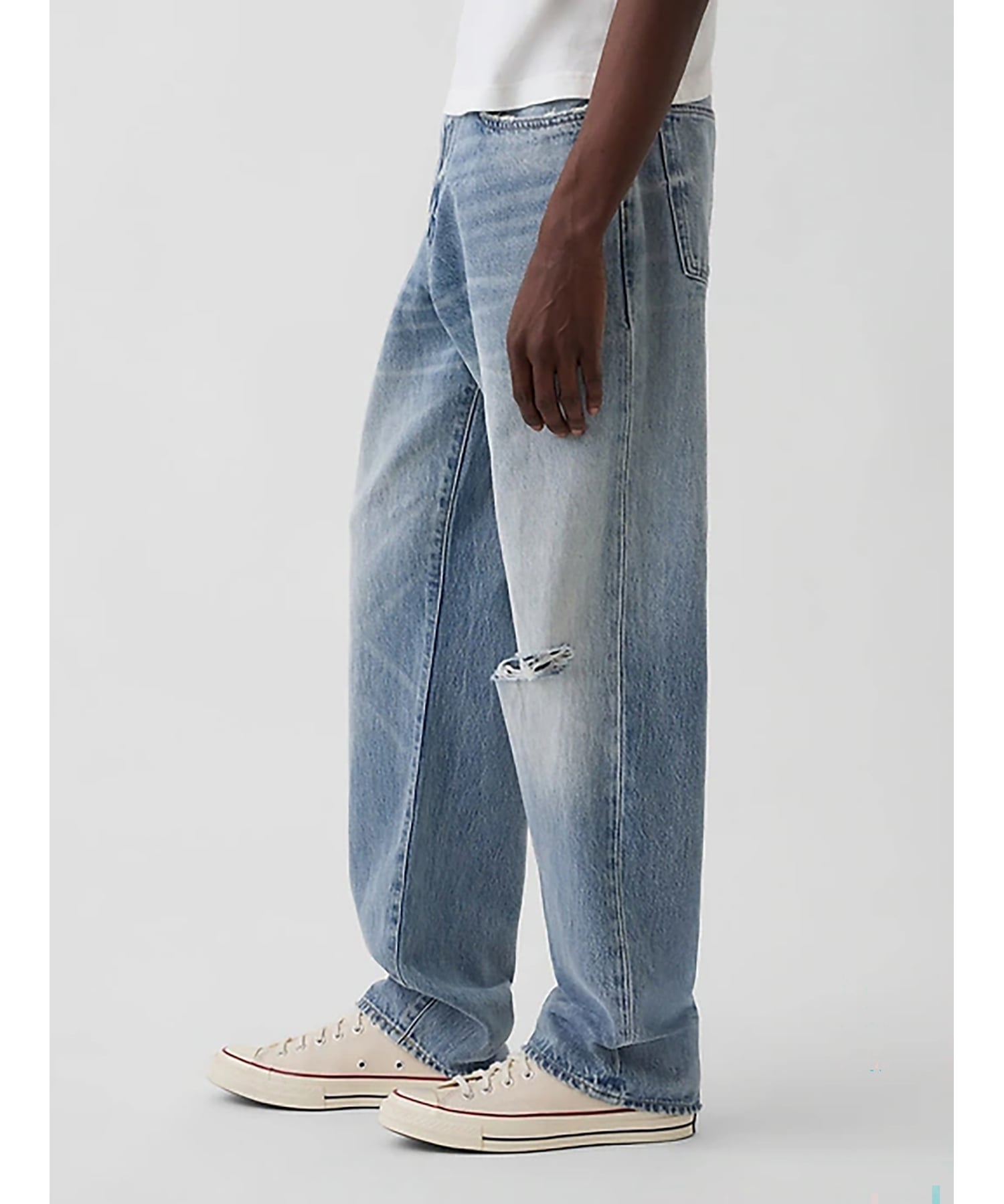 GAP (M)リラックスフィット ストレートデニム ギャップ パンツ ジーンズ・デニムパンツ ブルー【送料無料】