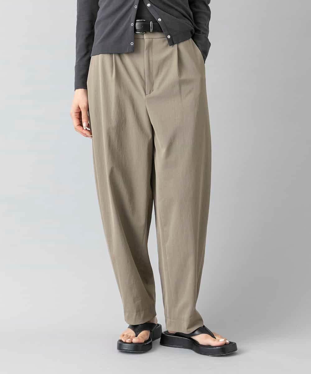MICHEL KLEIN バレルパンツ ミッシェルクラン パンツ その他のパンツ ホワイト カーキグリーン