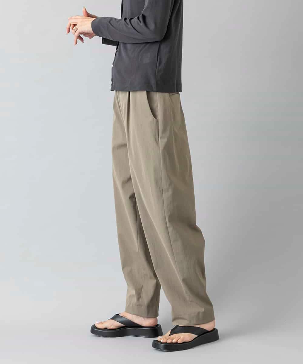 MICHEL KLEIN バレルパンツ ミッシェルクラン パンツ その他のパンツ ホワイト カーキグリーン