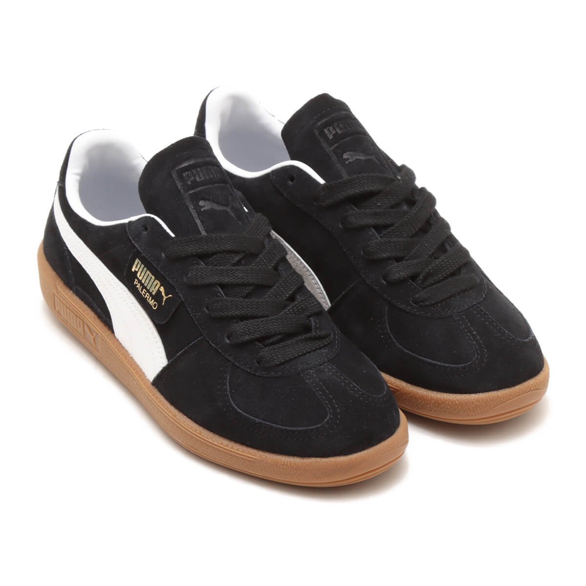 PUMA PUMA PALERMO PUMA BLACK-PUMA WHITE アトモス シューズ・靴 スニーカー ブラック