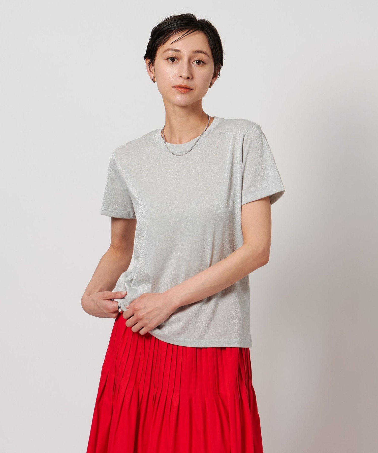 楽天市場】ラメ（カラーシルバー）（Tシャツ・カットソー｜トップス