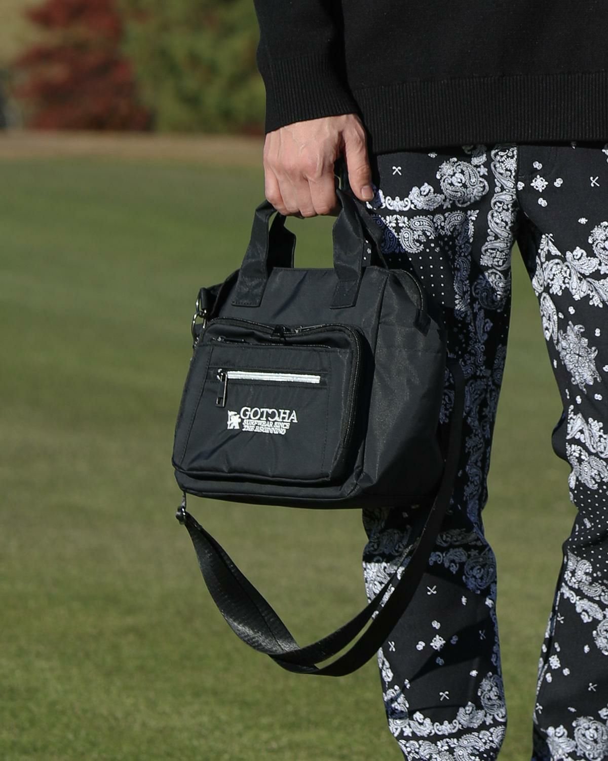 GOTCHA 【GOTCHA GOLF ガッチャゴルフ】撥水 軽量 12ポケット ラウンドポーチ ガッチャ 財布・ポーチ・ケース ポーチ ブラック ベージュ オレンジ【送料無料】