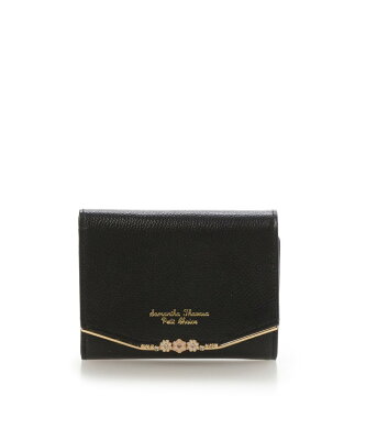 Samantha Thavasa Petit Choice フラワーバー 折財布 サマンサタバサプチチョイス 財布・ポーチ・ケース 財布 レッド ホワイト グレー ブラック ネイビー ピンク ベージュ【送料無料】