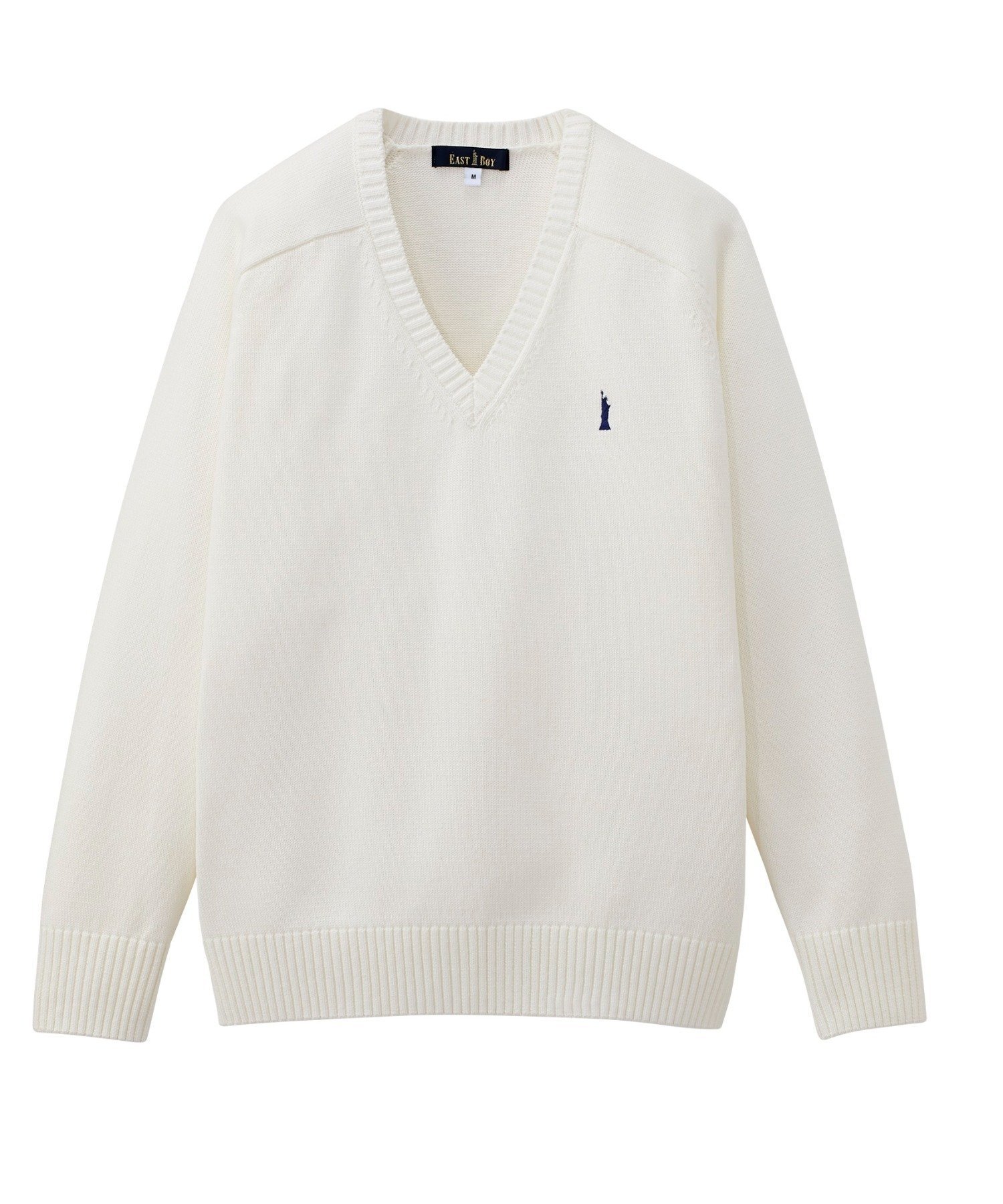 EASTBOY 【プルオーバー】 制服 高校生 中学生 スクール セーター イーストボーイ トップス ニット ベージュ ホワイト ネイビー グレー【送料無料】のサムネイル