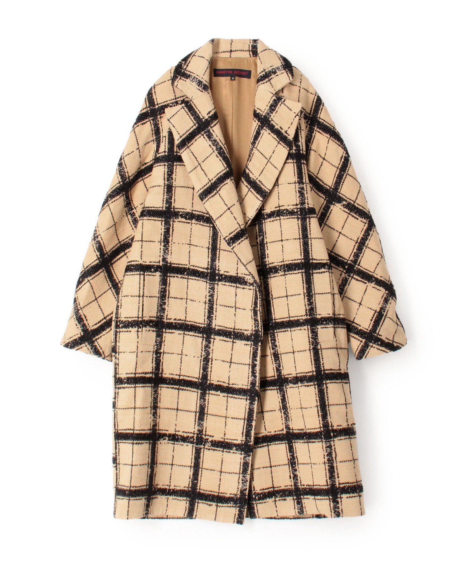 トゥモローランド チェスターコート レディース TOMORROWLAND BUYING WEAR MARTIN GRANT COCOON COAT グレンチェック コクーンコート トゥモローランド ジャケット・アウター チェスターコート【送料無料】