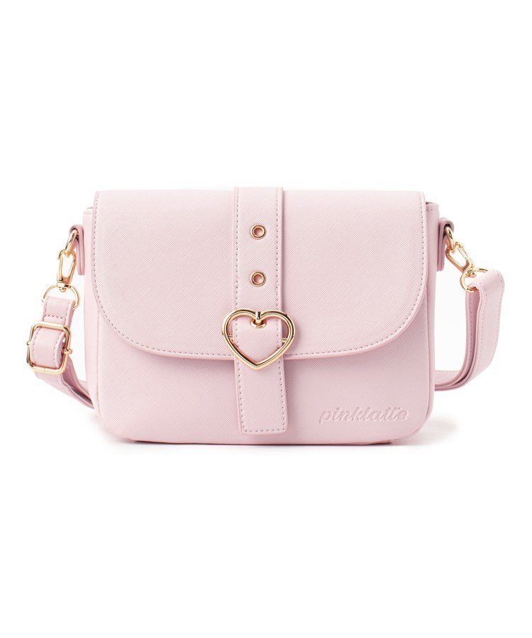 【SALE／30%OFF】PINK-latte ハートバックルショルダー ピンク ラテ バッグ ショルダーバッグ ピンク