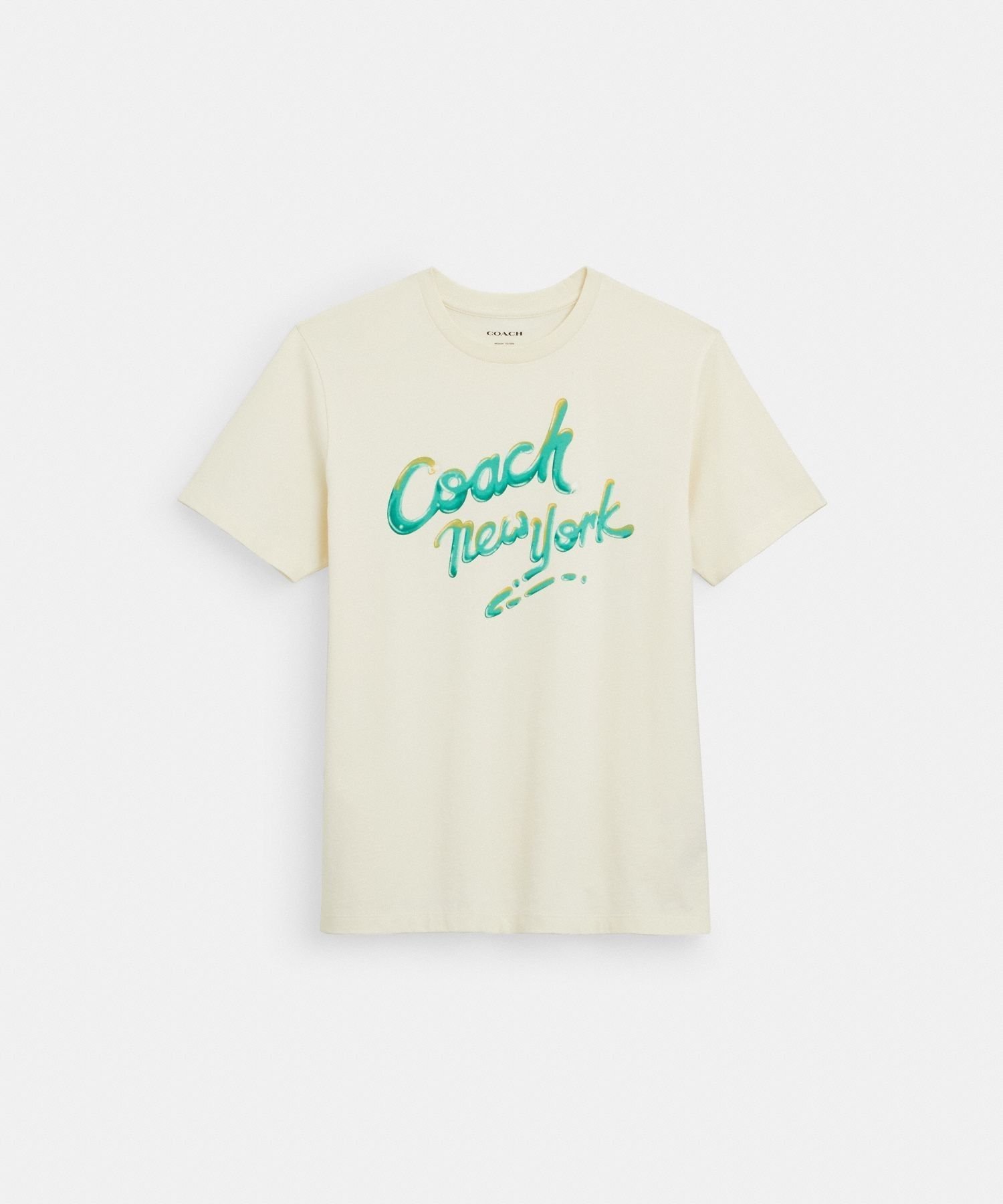 【SALE／62%OFF】COACH OUTLET ニューヨーク Tシャツ コーチ　アウトレット トップス カットソー・Tシャツ ベージュ【送料無料】