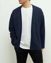 MEN'S MELROSE 【MASTER FRAME/マスターフレーム】Wフェイス鹿の子着流しカーディガン+クルーネックTシャツ メンズメルローズ トップス ...