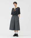 MHL. DENSE COTTON NYLON SKIRT マーガレット・ハウエル スカート その他のスカート ネイビー【送料無料】