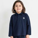 branshes 【おそろい】チェック襟付き長袖Tシャツ ブランシェス トップス カットソー・Tシャツ ホワイト ブルー