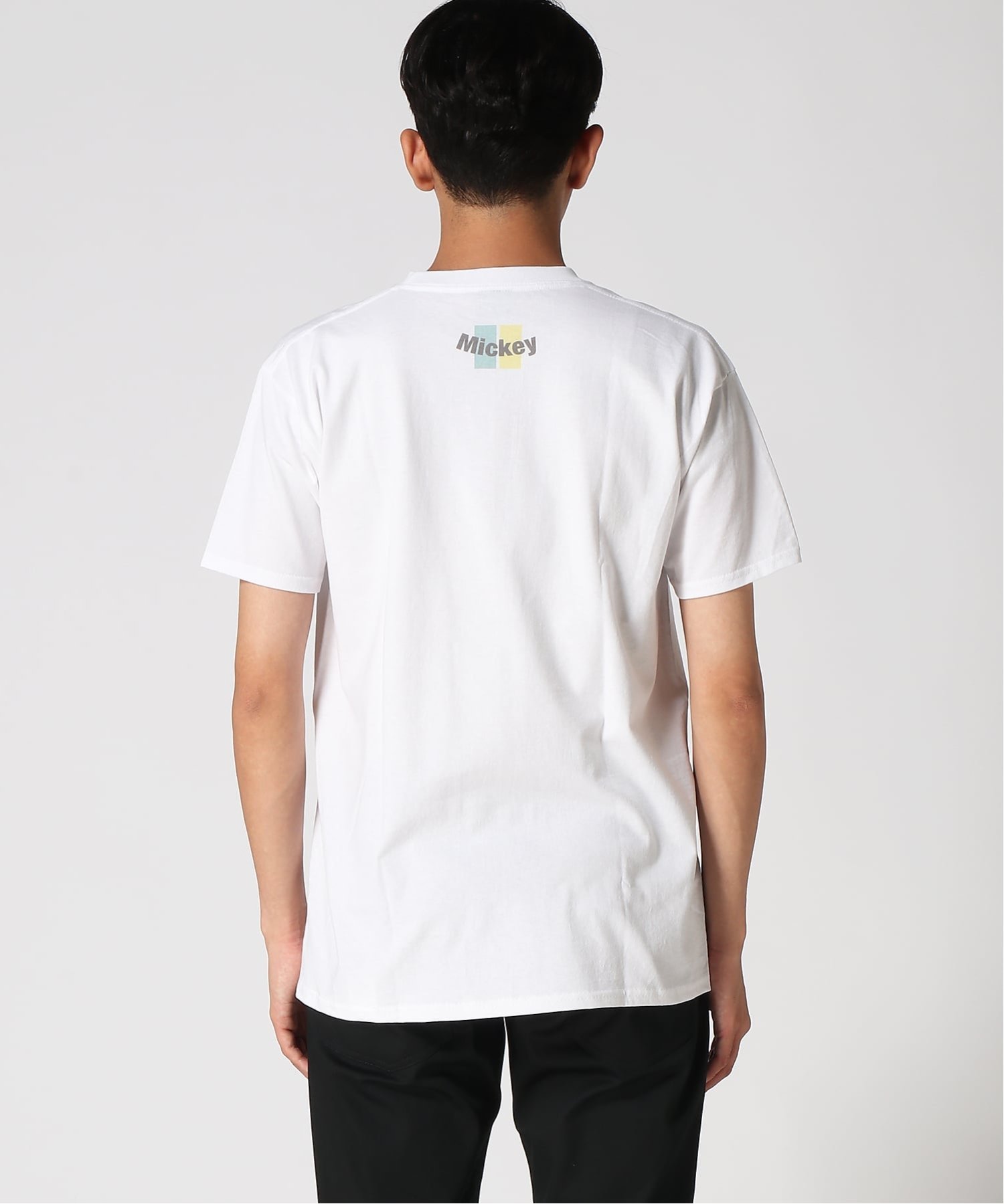 HAND SIGN HAND SIGN/(U)レトロミッキー01 ハンドサイン トップス カットソー・Tシャツ ホワイト