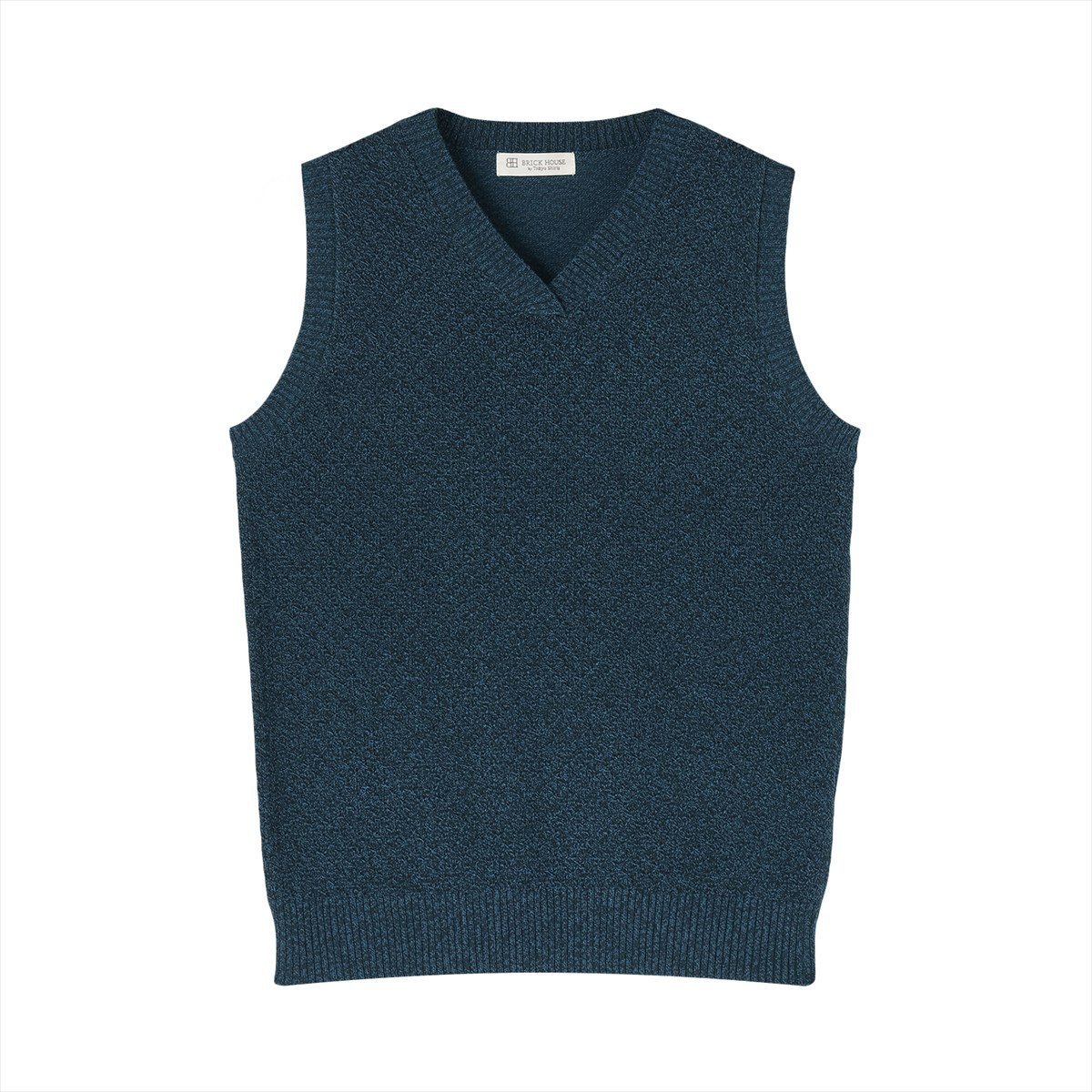 【SALE／37%OFF】BRICK HOUSE by Tokyo Shirts ニット Vネック ベスト レディース BL05K100DE50V00-20 トーキョーシャツ トップス ベスト・ジレ ネイビー