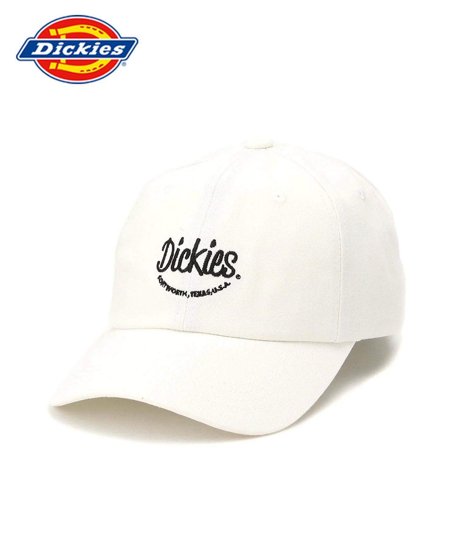 DICKIES/(U)DK EMB LOWCAP ハンドサイン 帽子 キャップ ホワイト グレー ベージュ ブラック レッド ネイビー