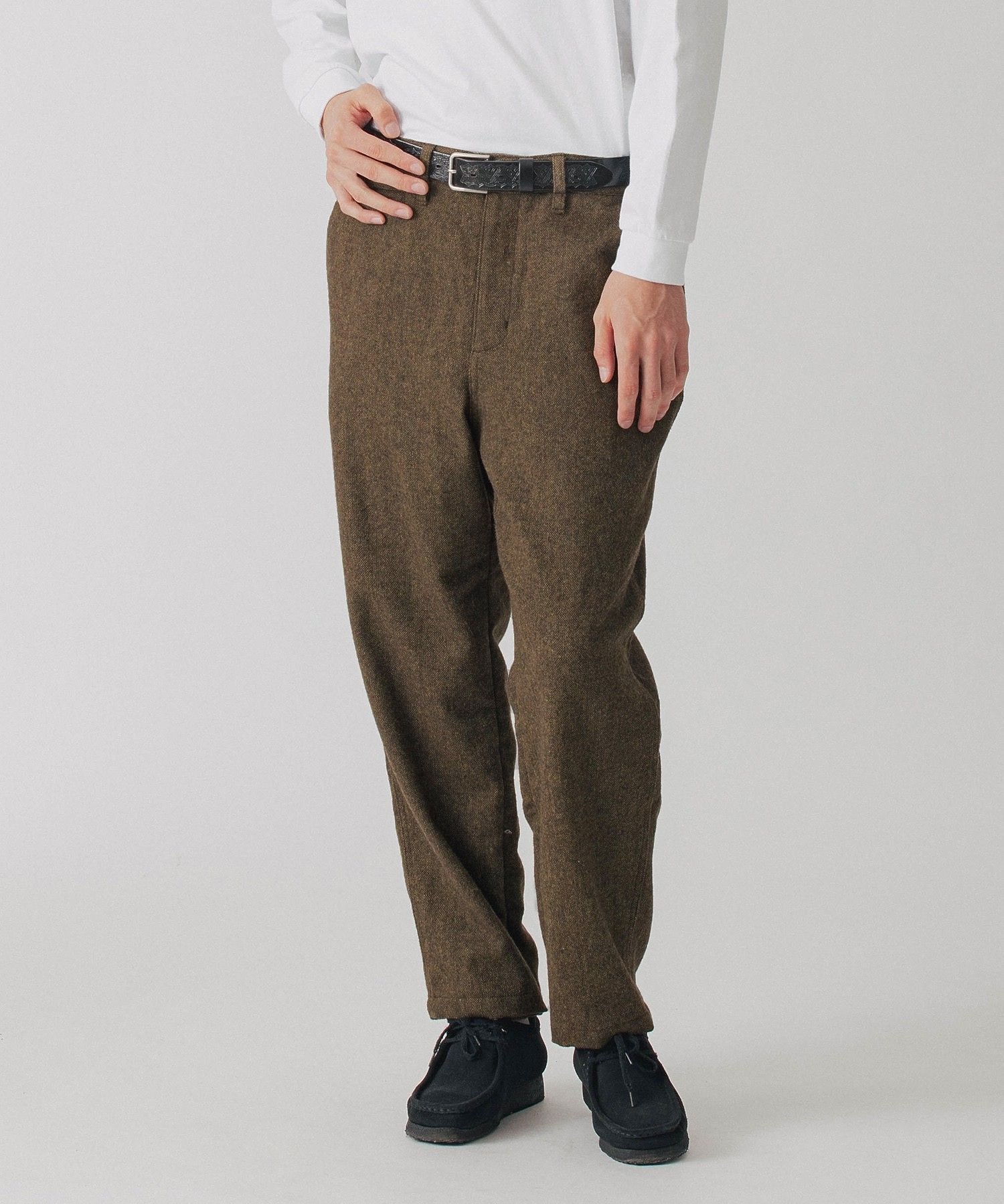 【SALE／50%OFF】SILAS TROUSERS サイラス パンツ その他のパンツ ブラウン グレー【送料無料】