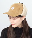 Coleman コールマン キャップ フライトキャップ コーデュロイ 帽子 耳あて 2way エー.エム.エス. 帽子 キャップ ブラック ベージュ【送料無料】