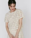 【SALE/10%OFF】Maglie par ef-de 《大きいサイズ》3Dフラワーチュール2WAYプルオーバー マーリエ ル カセット トップス シャツ・...