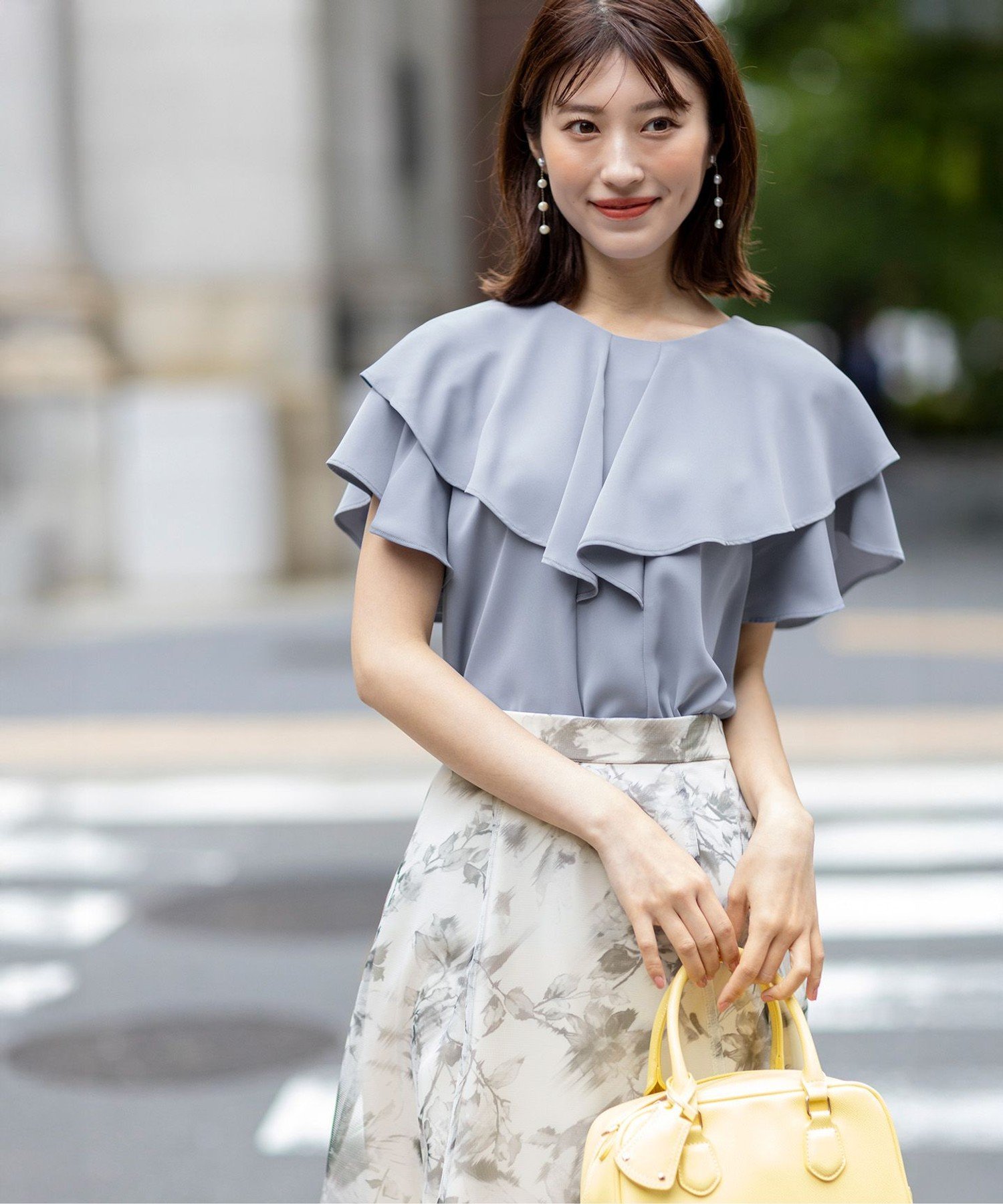 【SALE／40%OFF】ANY SIS S 【接触冷感・吸水速乾・UVカット】サラキレイ フリル ブラウス エニィスィ..